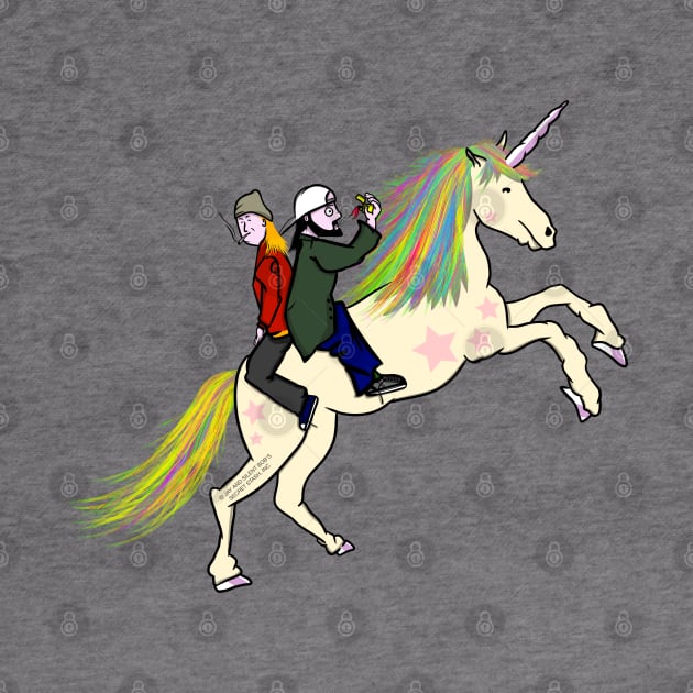 Jay and Silent Bob Unicorn by mailboxdisco